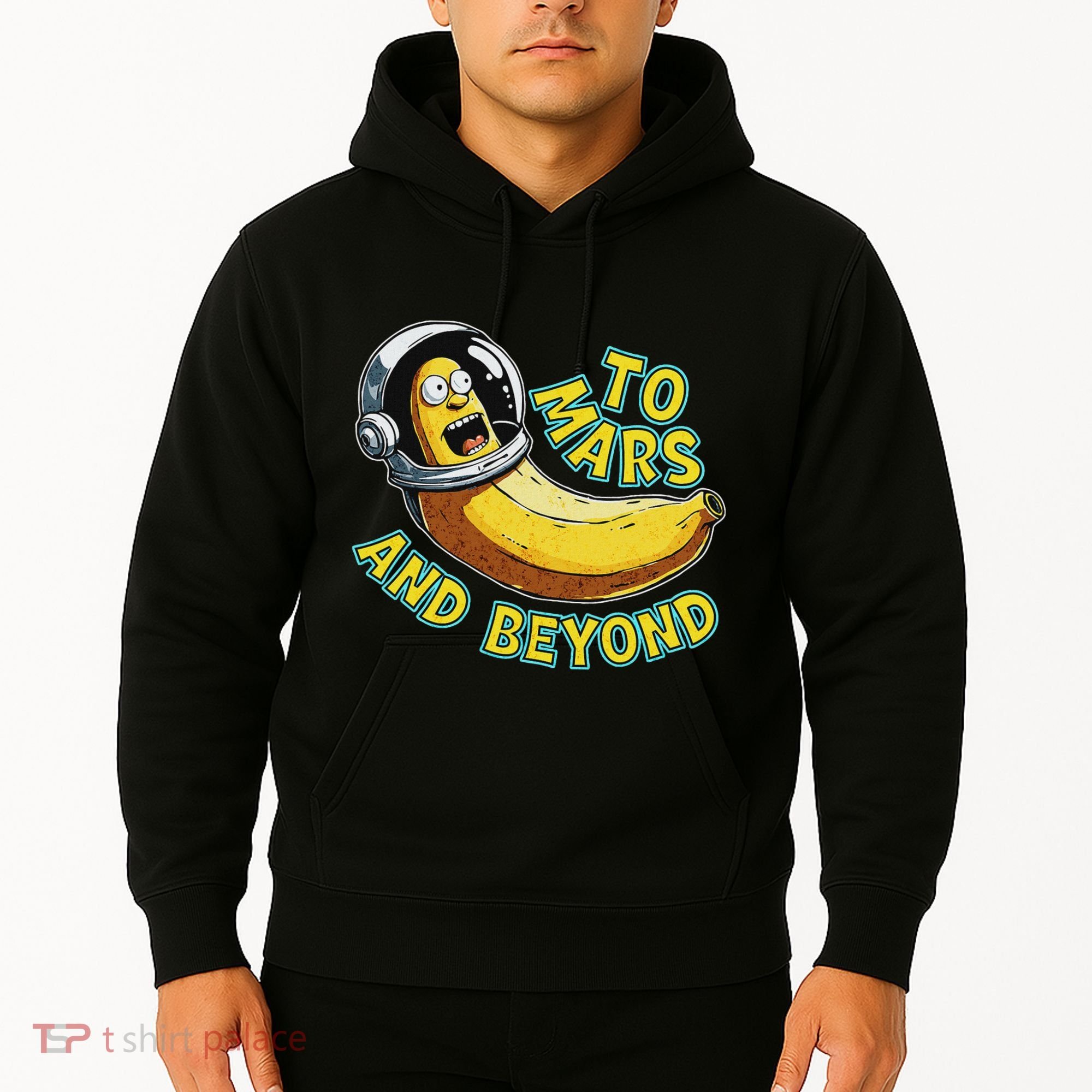 Funny Banana In Space To Mars And Beyound Star Astronaut Hoodie