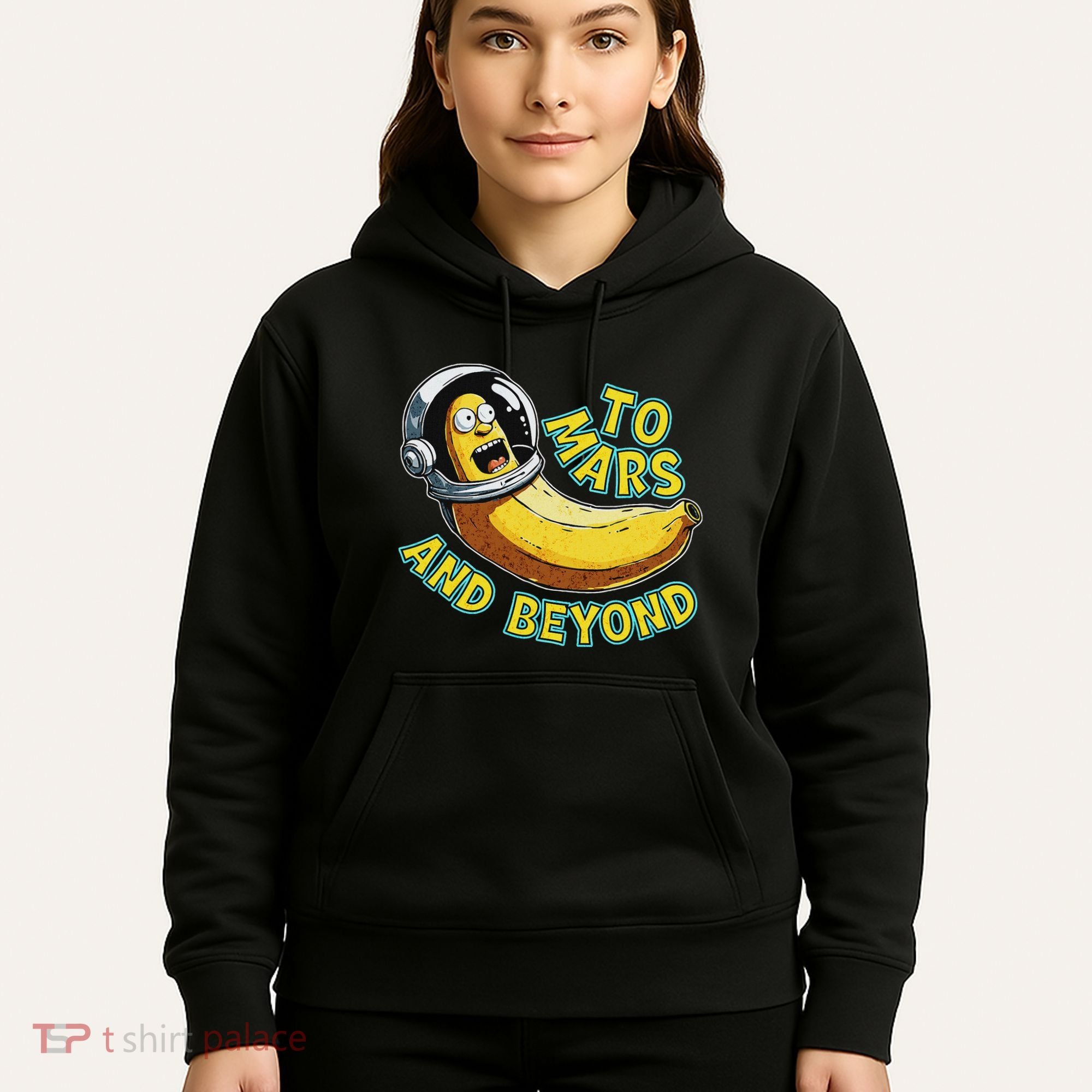 Funny Banana In Space To Mars And Beyound Star Astronaut Hoodie