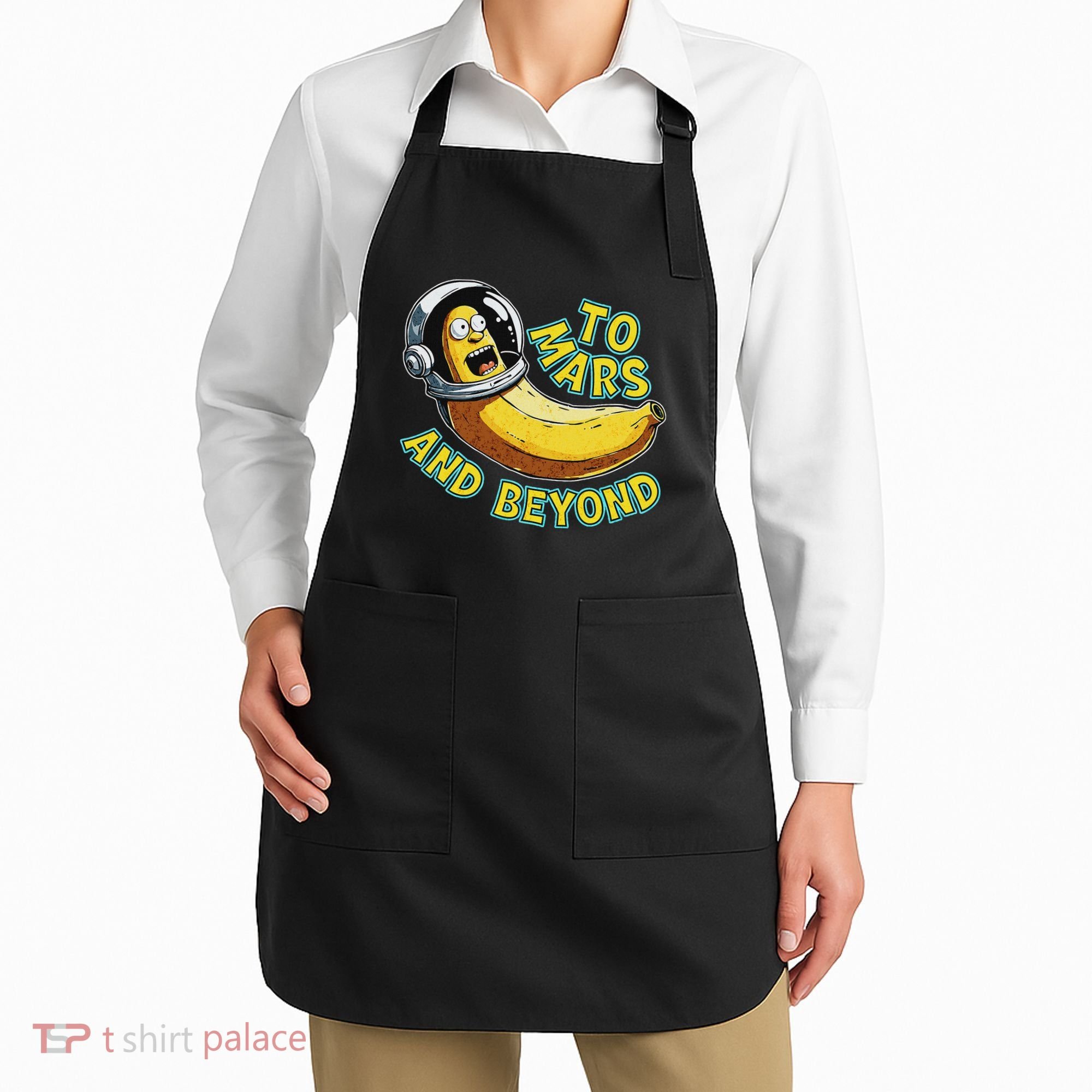 Funny Banana In Space To Mars And Beyound Star Astronaut Apron