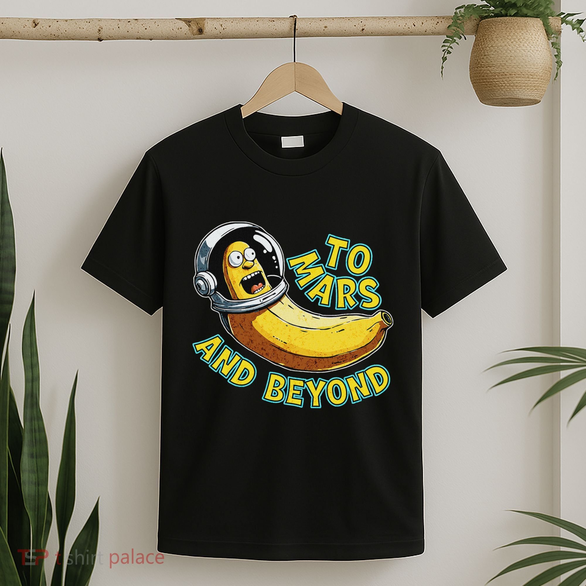 Funny Banana In Space To Mars And Beyound Star Astronaut T-Shirt