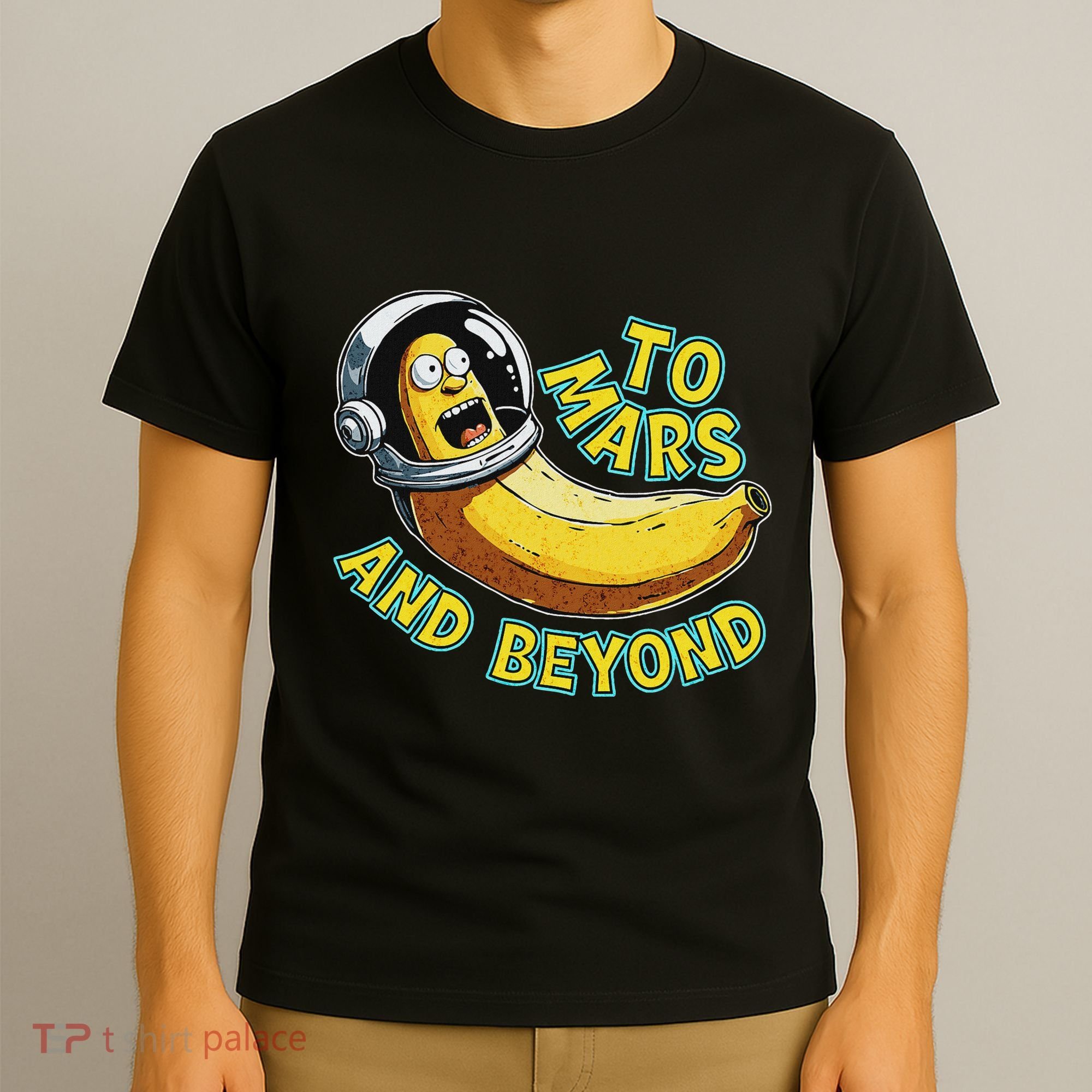 Funny Banana In Space To Mars And Beyound Star Astronaut T-Shirt