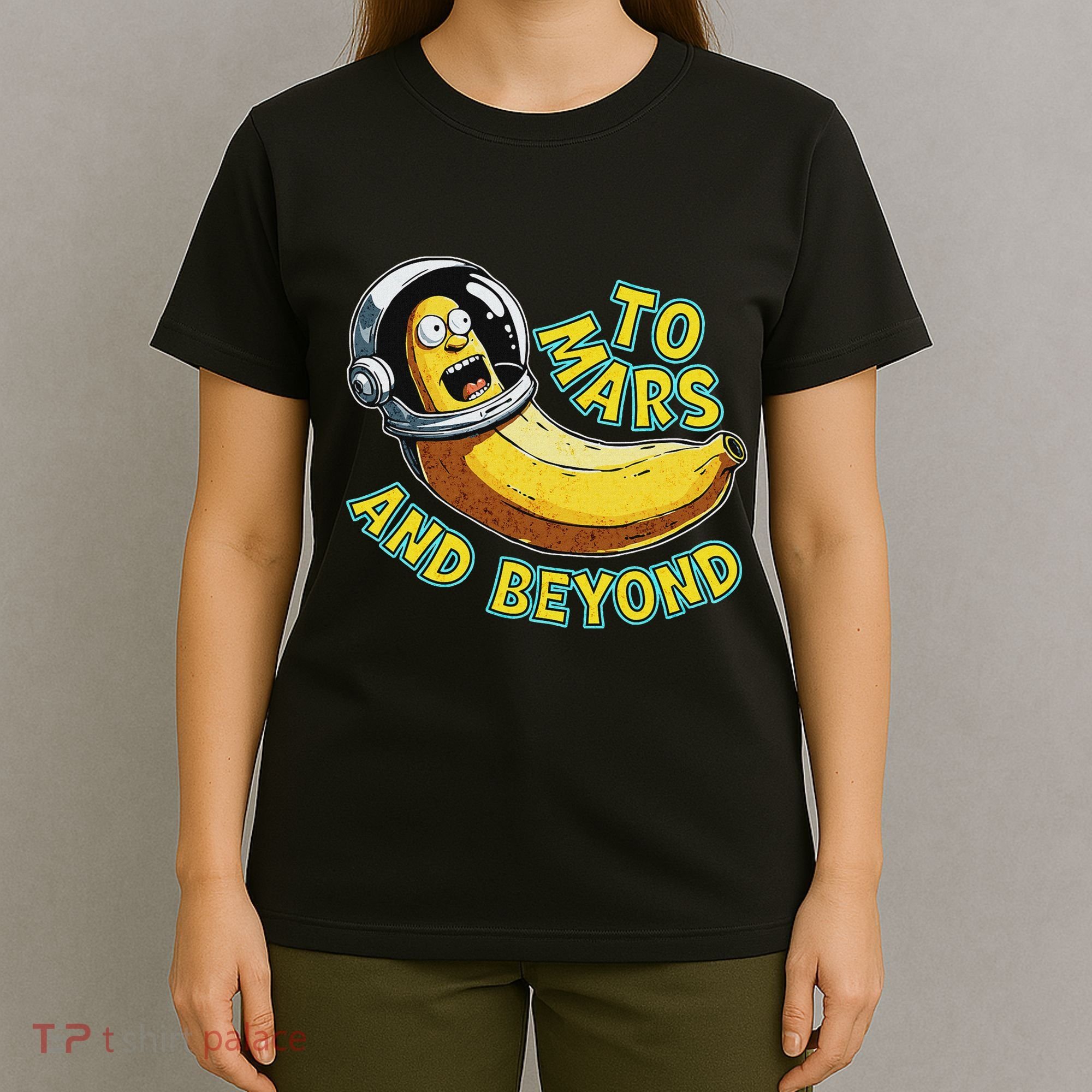 Funny Banana In Space To Mars And Beyound Star Astronaut T-Shirt