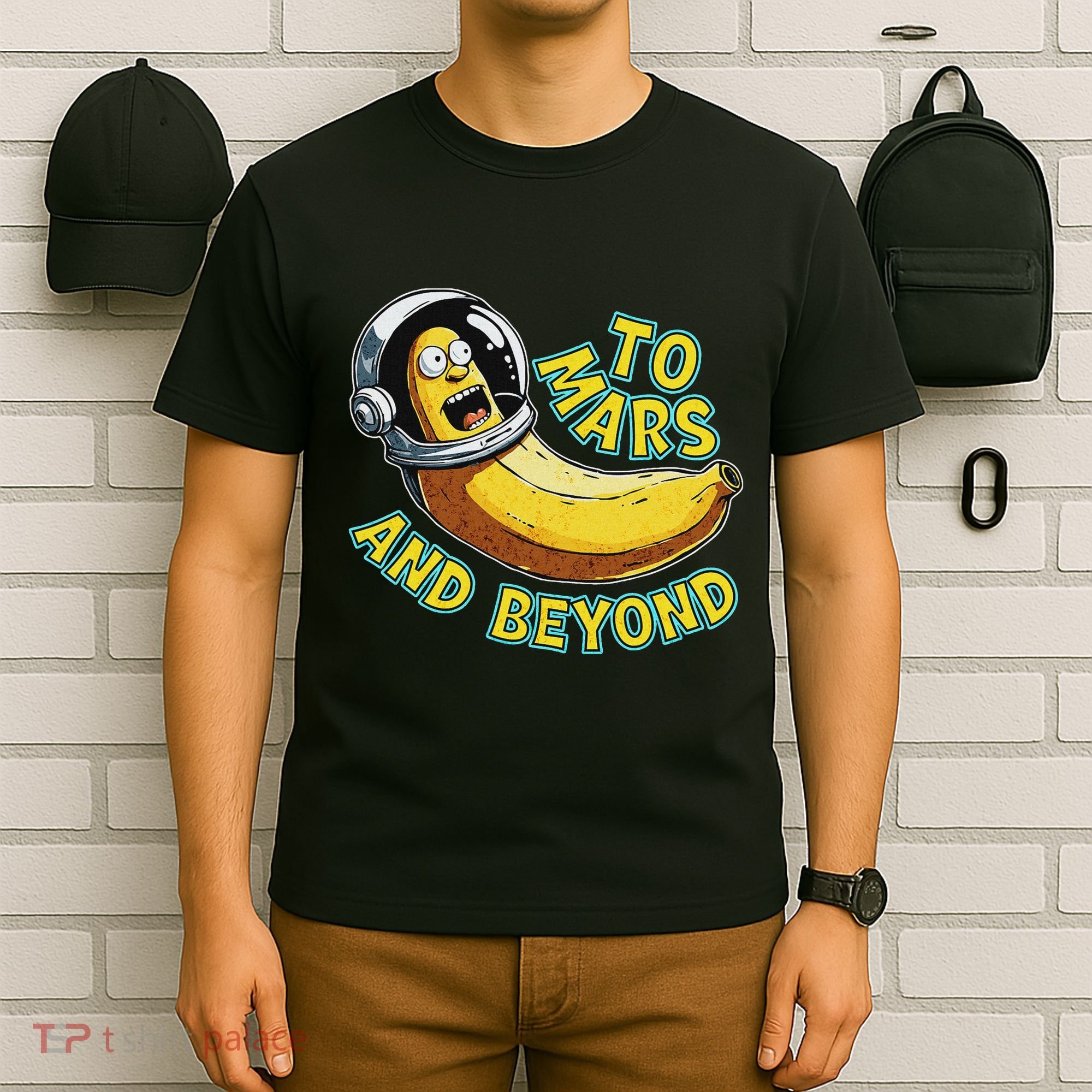 Funny Banana In Space To Mars And Beyound Star Astronaut T-Shirt
