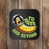 Funny Banana In Space To Mars And Beyound Star Astronaut Coaster thumb 0