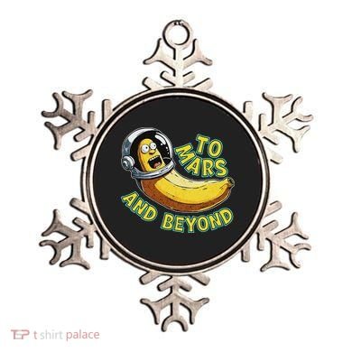 Funny Banana In Space To Mars And Beyound Star Astronaut Ornament