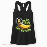 Funny Banana In Space To Mars And Beyound Star Astronaut Women's Tank Top thumb 0