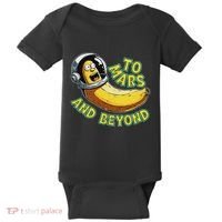 Funny Banana In Space To Mars And Beyound Star Astronaut Baby Bodysuit thumb 0