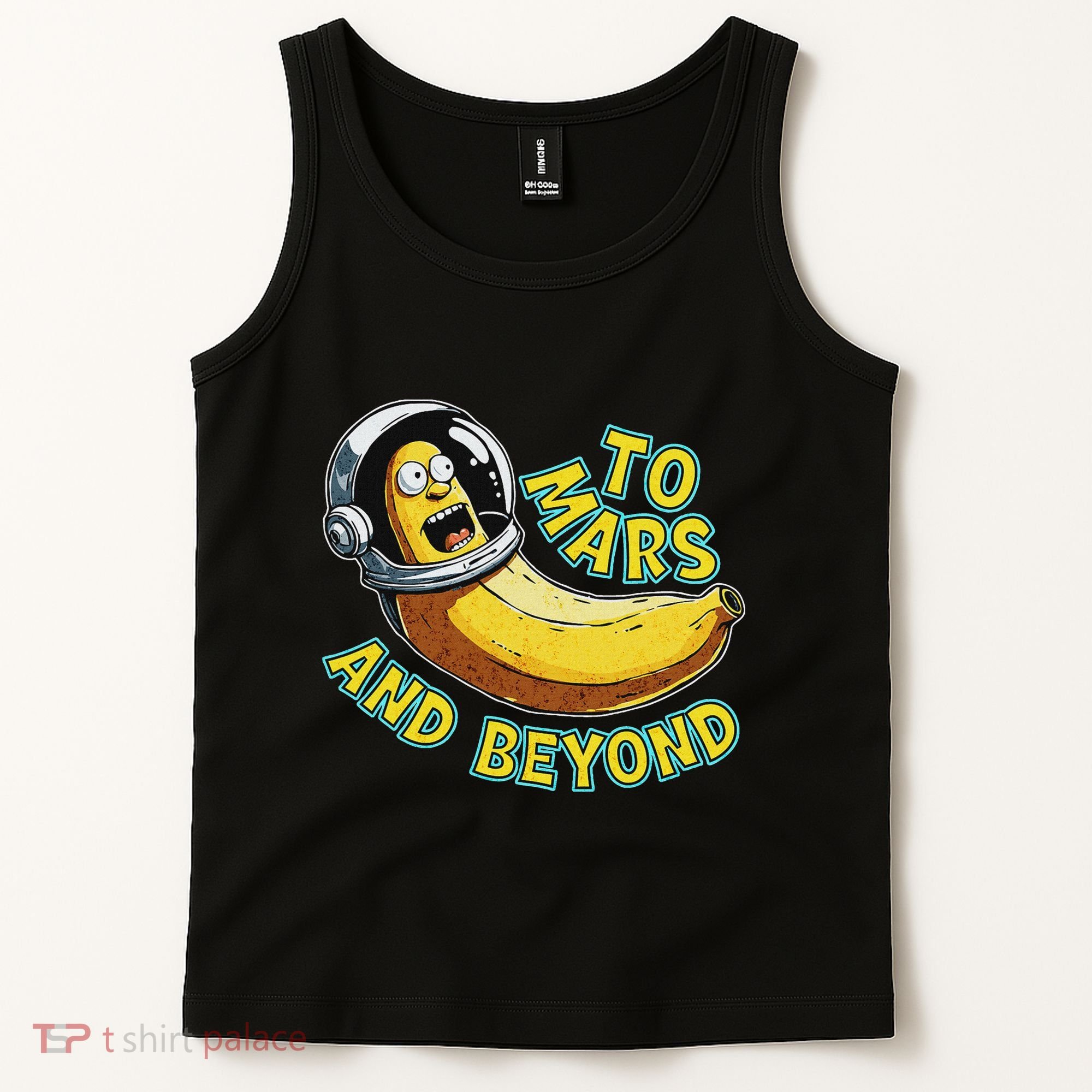 Funny Banana In Space To Mars And Beyound Star Astronaut Tank Top