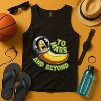 Funny Banana In Space To Mars And Beyound Star Astronaut Tank Top thumb 4