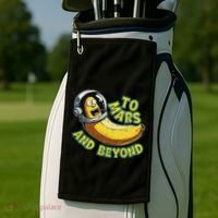 Funny Banana In Space To Mars And Beyound Star Astronaut Golf Towel thumb 2
