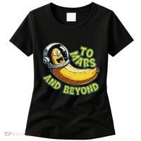 Funny Banana In Space To Mars And Beyound Star Astronaut Women's T-Shirt thumb 0