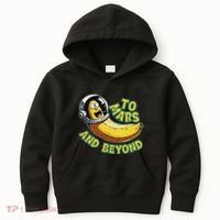 Funny Banana In Space To Mars And Beyound Star Astronaut Kids Hoodie thumb 0