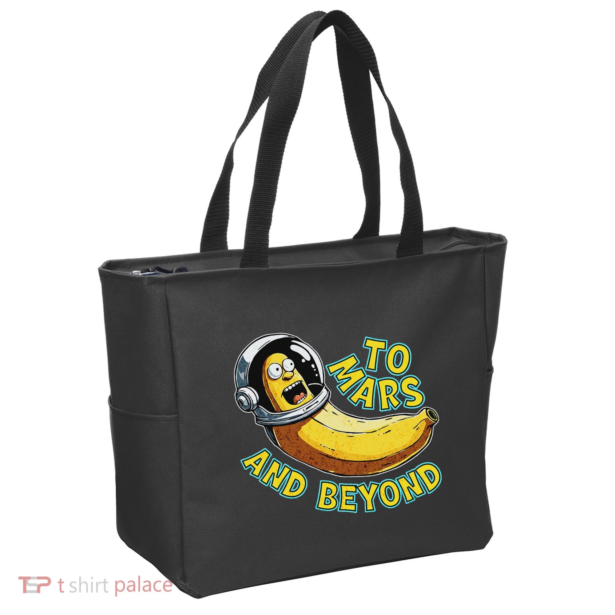 Funny Banana In Space To Mars And Beyound Star Astronaut Tote Bag