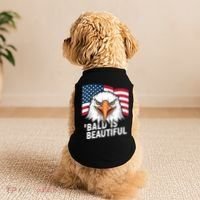 Funny Bald Is Beautiful Independence Day 4th July Eagle Gift Doggie Tank thumb 2