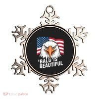 Funny Bald Is Beautiful Independence Day 4th July Eagle Gift Ornament thumb 0