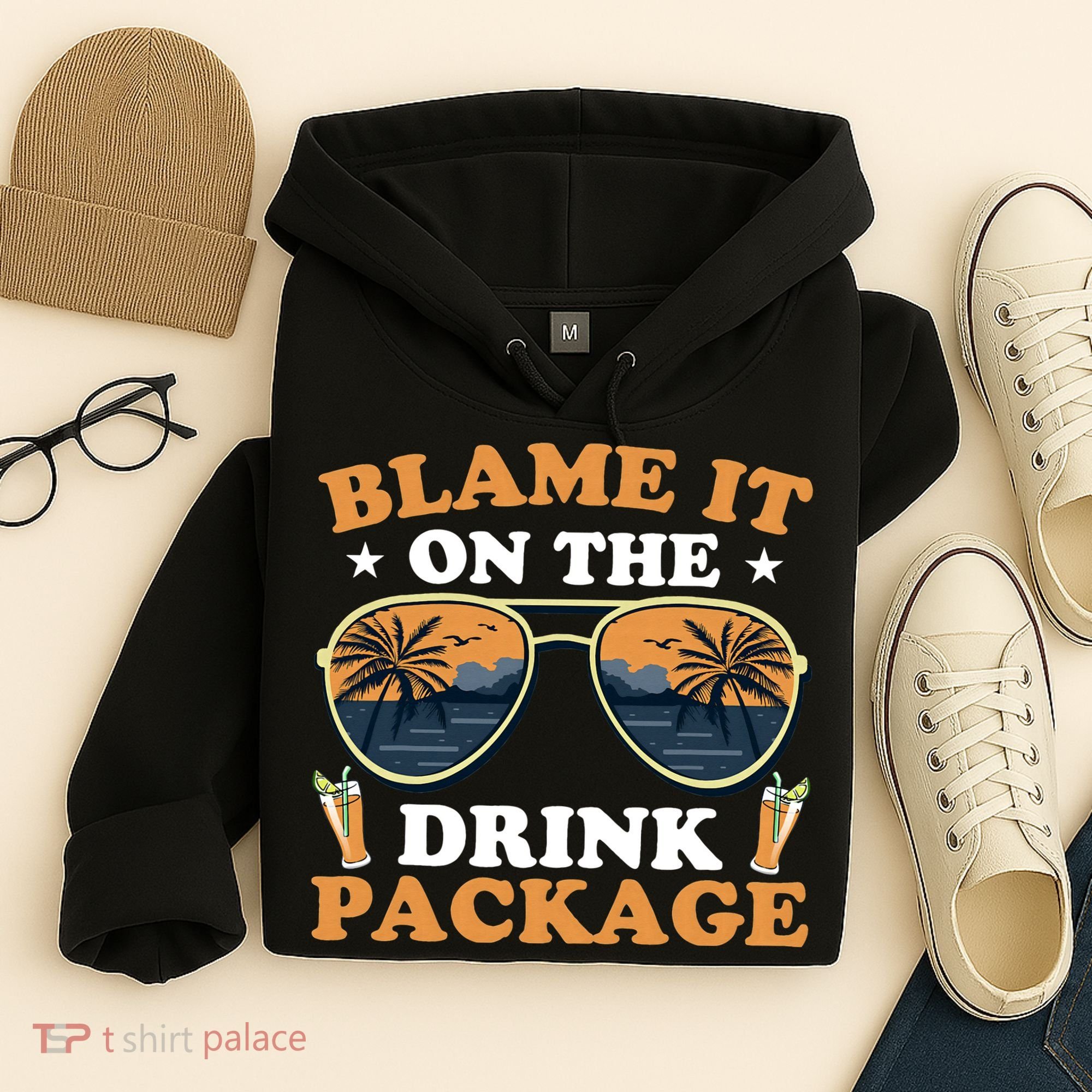 Funny Blame It On The Drink Package Cruise Ship Hoodie