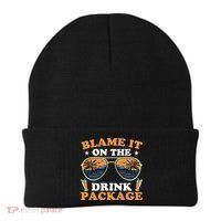 Funny Blame It On The Drink Package Cruise Ship Beanie thumb 0