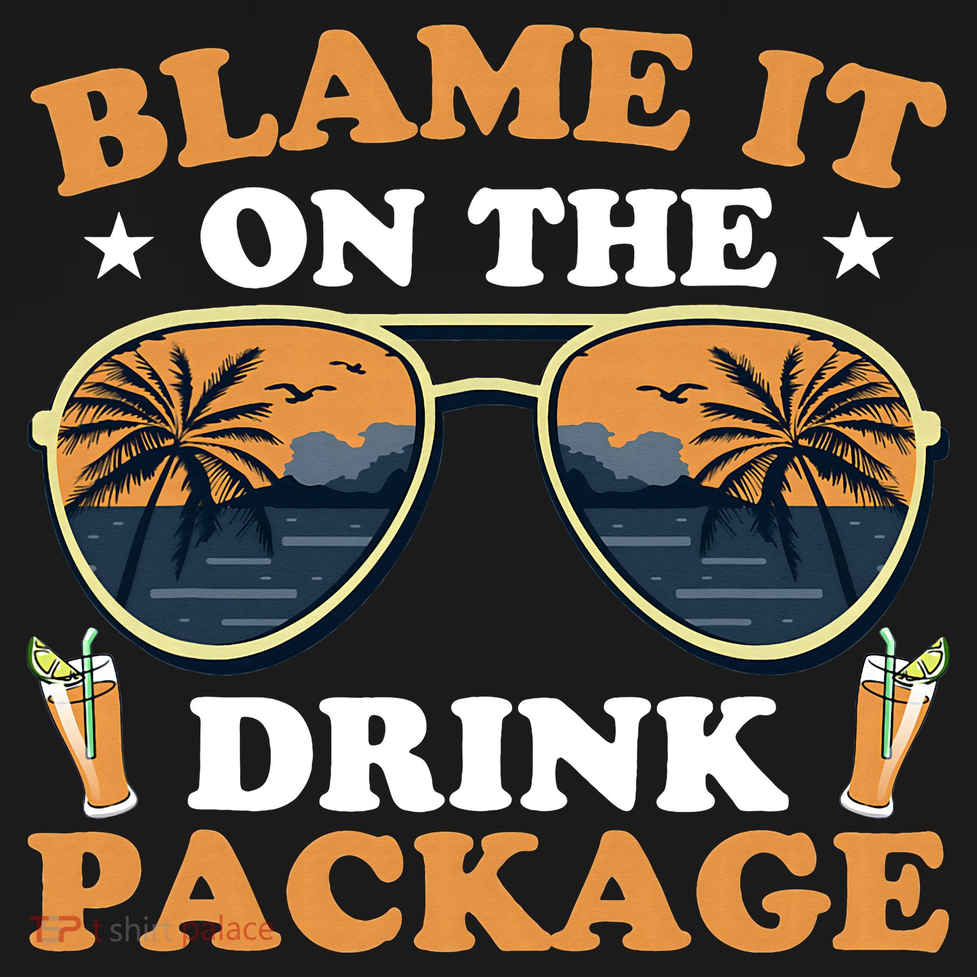 Funny Blame It On The Drink Package Cruise Ship Women's Long Sleeve Shirt