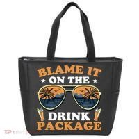 Funny Blame It On The Drink Package Cruise Ship Tote Bag thumb 0