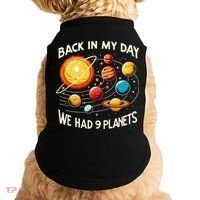 Funny Back In My Day We Had Nine Planet Astronomy Stargazing Doggie Tank thumb 0