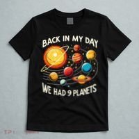 Funny Back In My Day We Had Nine Planet Astronomy Stargazing T-Shirt thumb 5