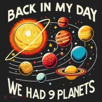 Funny Back In My Day We Had Nine Planet Astronomy Stargazing Beanie thumb 2