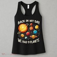 Funny Back In My Day We Had Nine Planet Astronomy Stargazing Women's Tank Top thumb 3