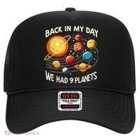 Funny Back In My Day We Had Nine Planet Astronomy Stargazing Hat thumb 0