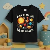 Funny Back In My Day We Had Nine Planet Astronomy Stargazing Toddler T-Shirt thumb 3