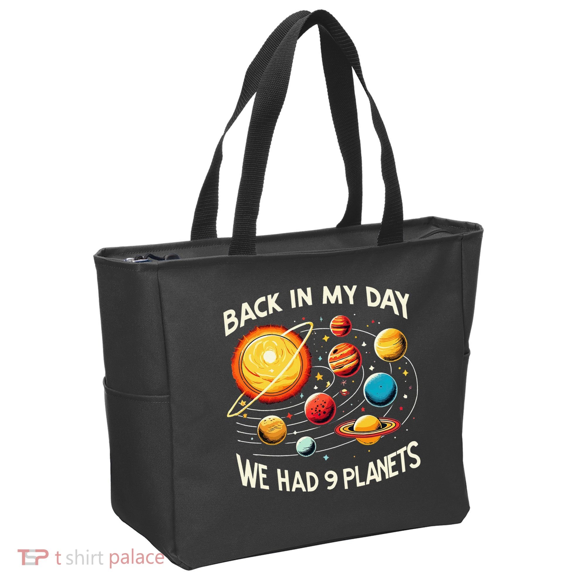 Funny Back In My Day We Had Nine Planet Astronomy Stargazing Tote Bag