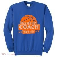 Funny Because I'm The Coach That's Why Sweatshirt thumb 0