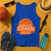 Funny Because I'm The Coach That's Why Tank Top thumb 4