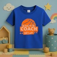 Funny Because I'm The Coach That's Why Toddler T-Shirt thumb 3