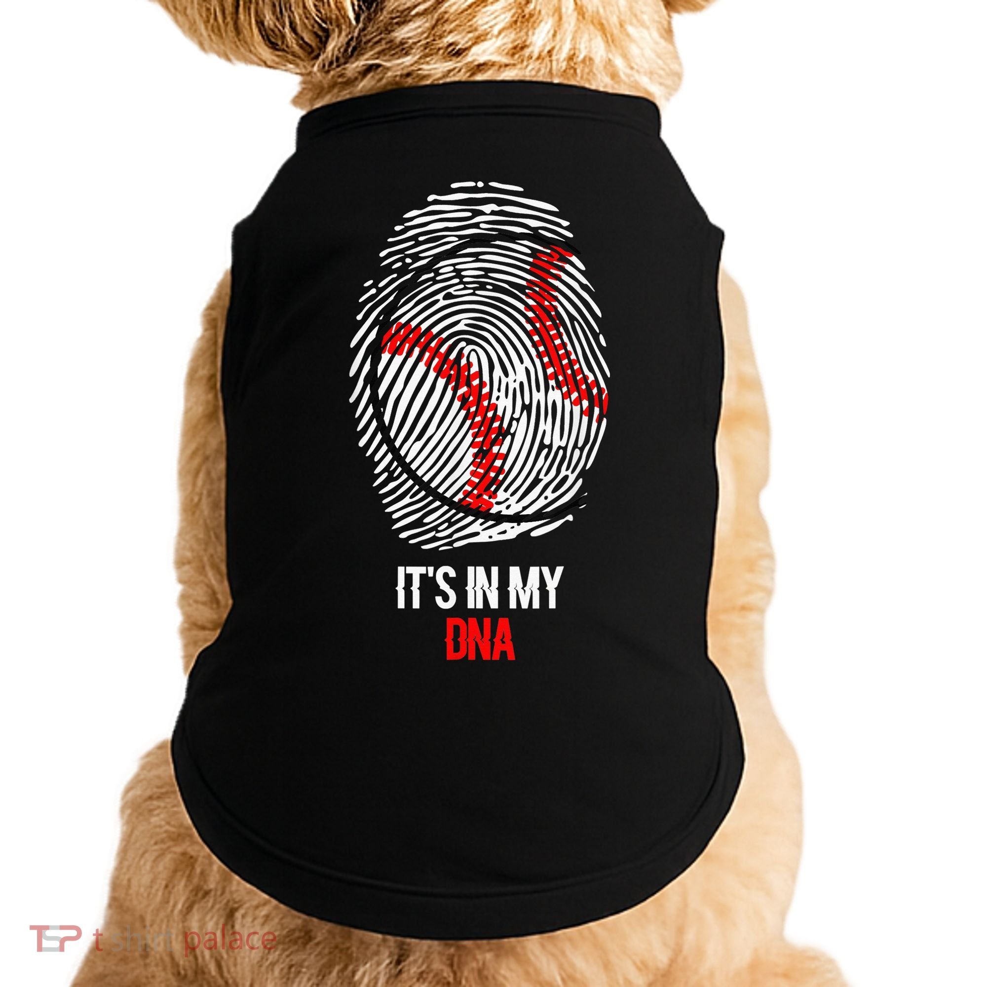 Funny Baseball  - It's in my DNA Fingerprint Shirt Doggie Tank