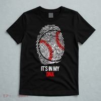 Funny Baseball  - It's in my DNA Fingerprint Shirt T-Shirt thumb 5