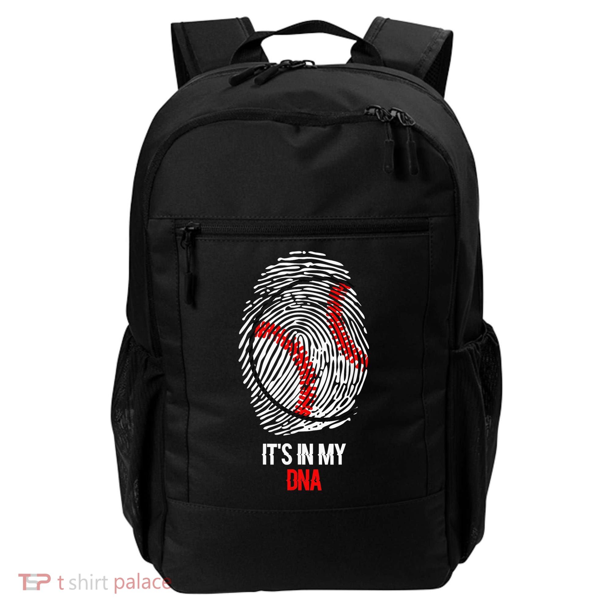 Funny Baseball  - It's in my DNA Fingerprint Shirt Backpack