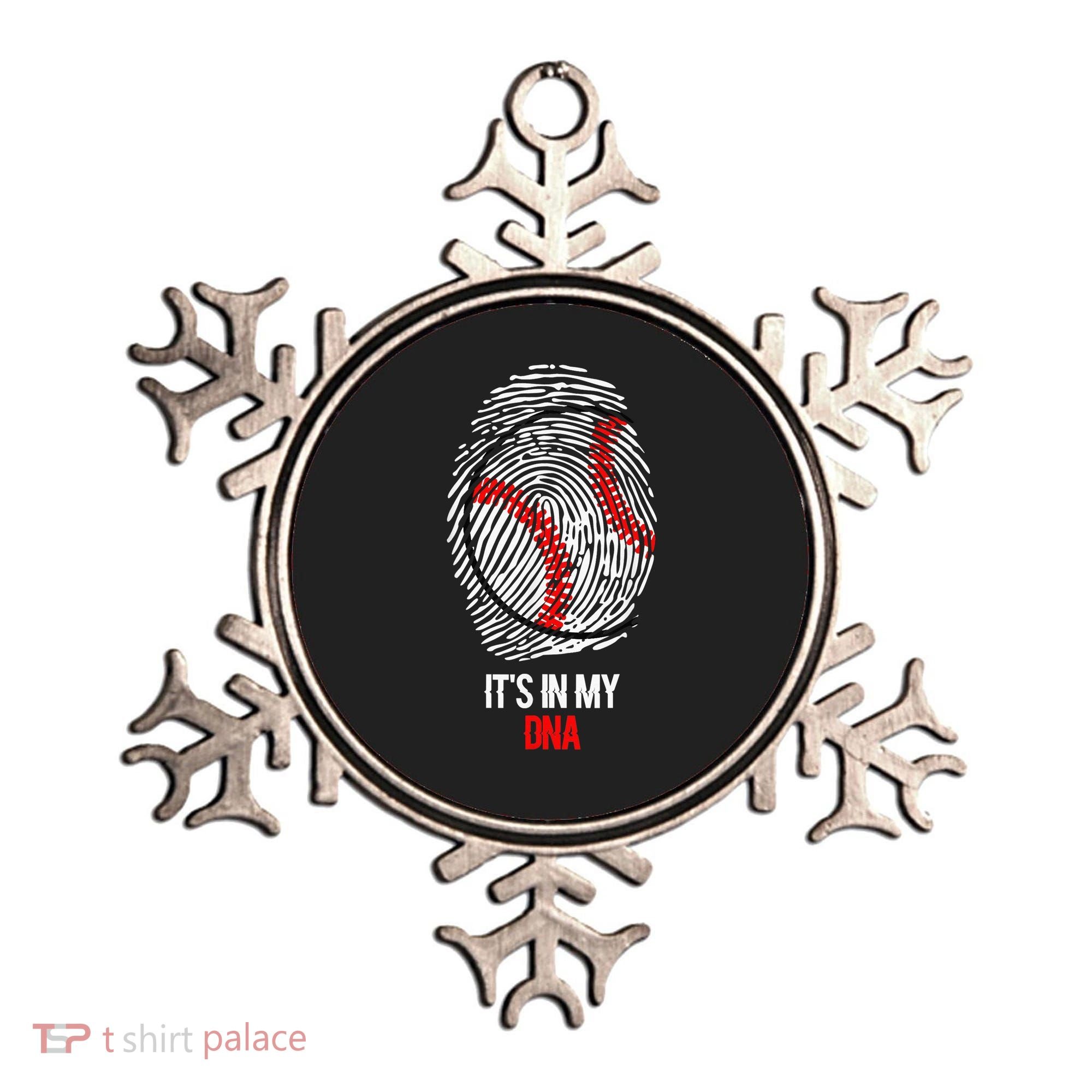 Funny Baseball  - It's in my DNA Fingerprint Shirt Ornament