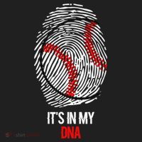 Funny Baseball  - It's in my DNA Fingerprint Shirt Hat thumb 2