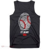 Funny Baseball  - It's in my DNA Fingerprint Shirt Tank Top thumb 0