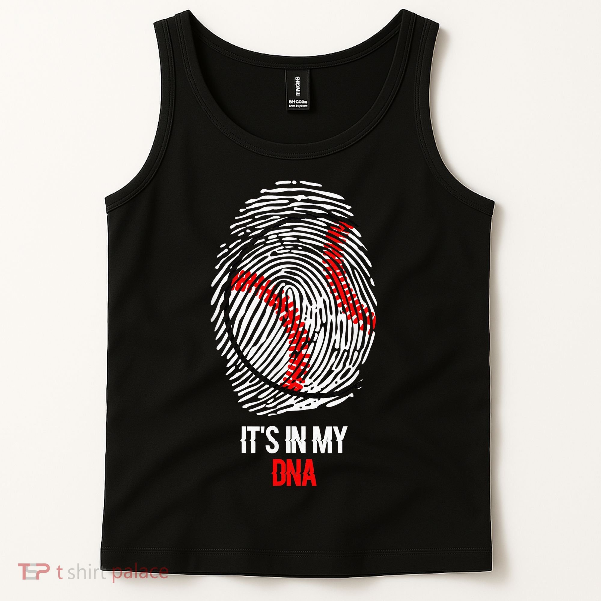 Funny Baseball  - It's in my DNA Fingerprint Shirt Tank Top