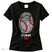 Funny Baseball  - It's in my DNA Fingerprint Shirt Women's T-Shirt thumb 0