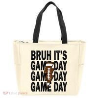 Football Bruh Its Game Day Football Tote Bag thumb 0