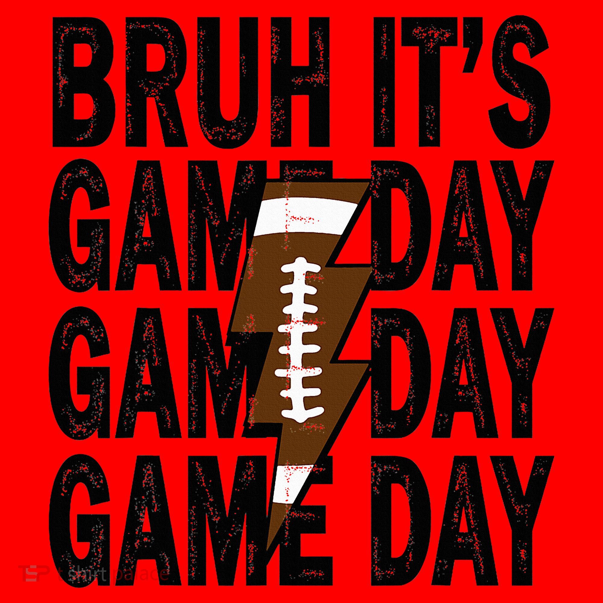 Football Bruh Its Game Day Football Santa Hat