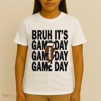 Football Bruh Its Game Day Football T-Shirt thumb 4