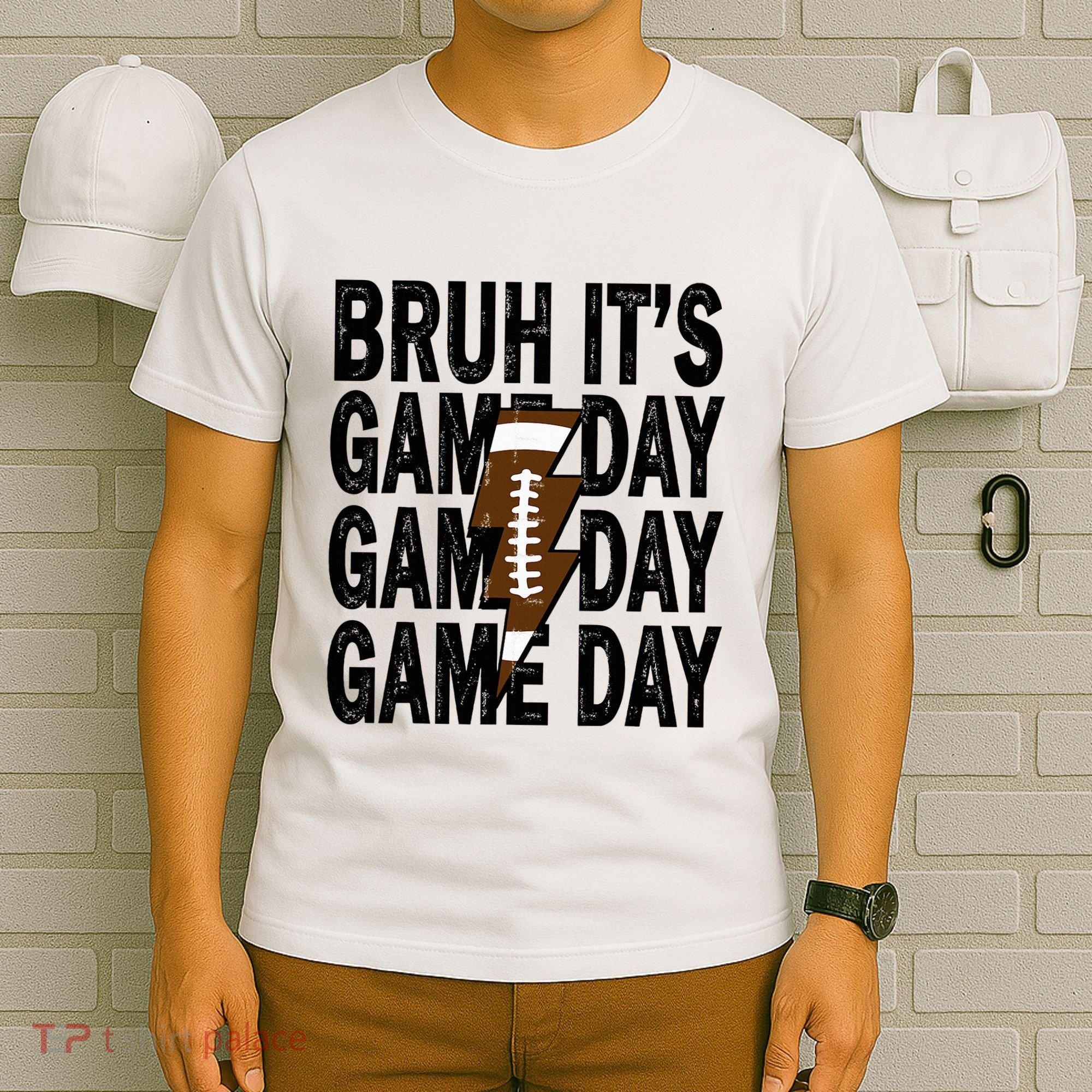 Football Bruh Its Game Day Football T-Shirt