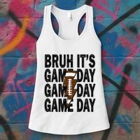 Football Bruh Its Game Day Football Women's Tank Top thumb 3