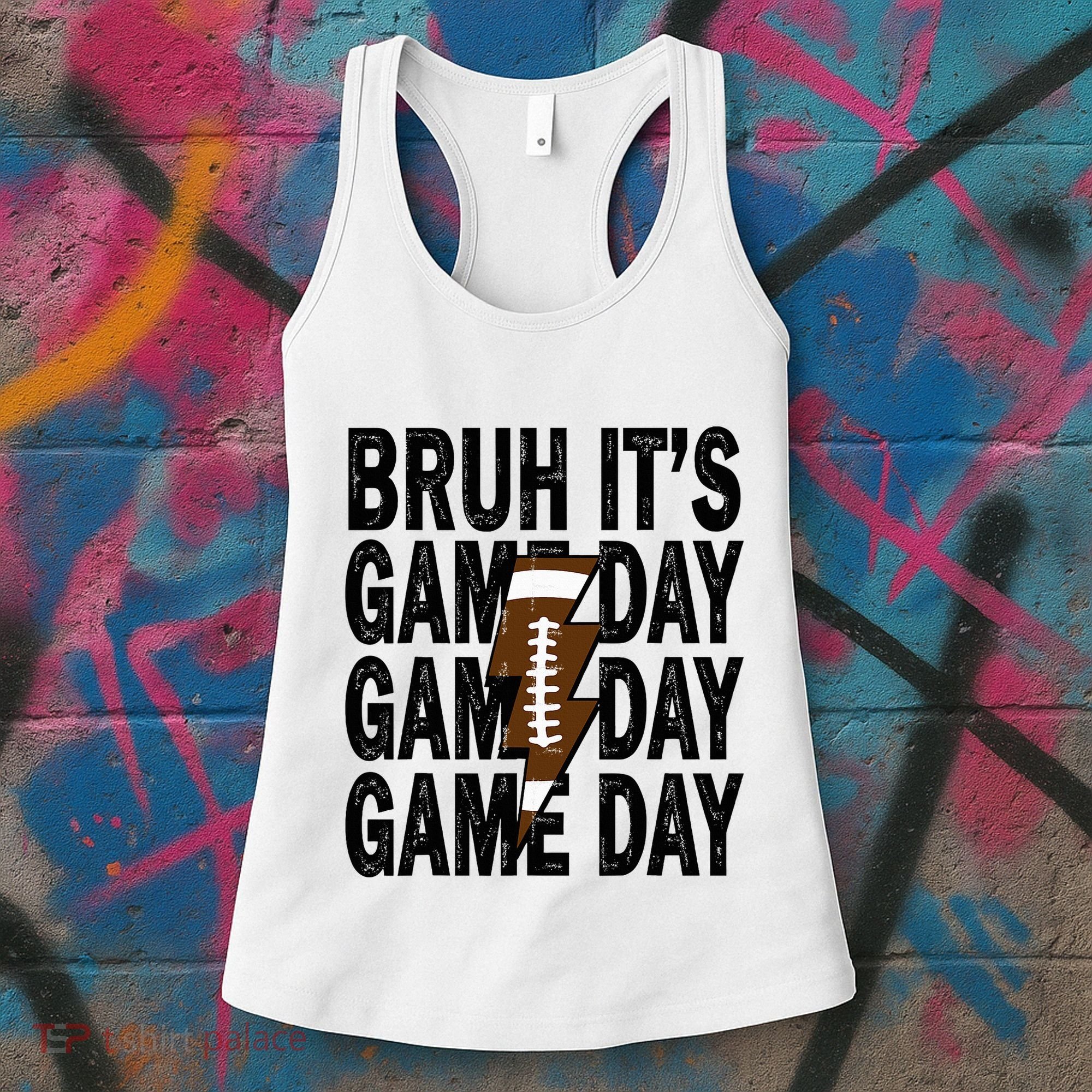 Football Bruh Its Game Day Football Women's Tank Top