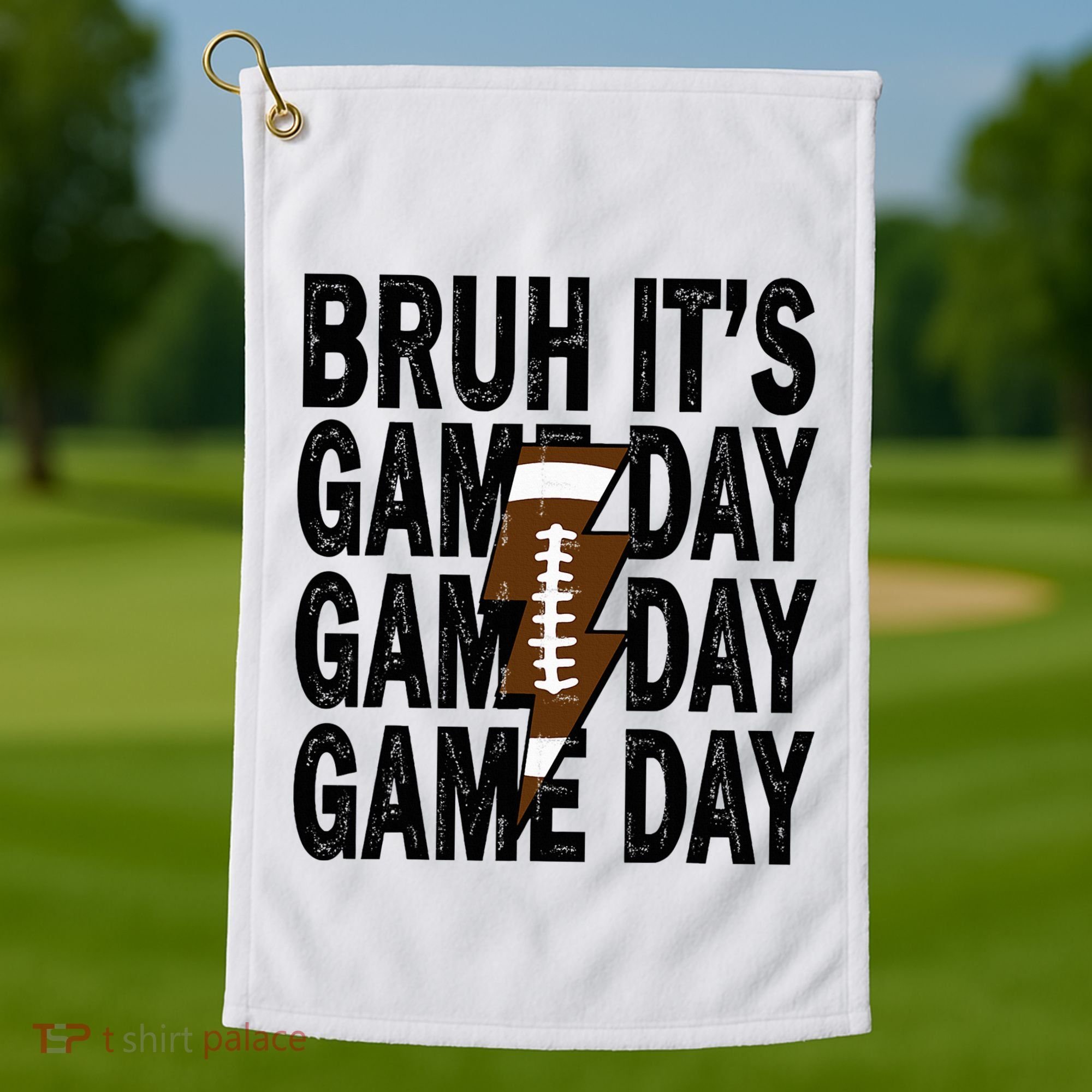 Football Bruh Its Game Day Football Golf Towel