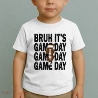 Football Bruh Its Game Day Football Toddler T-Shirt thumb 2