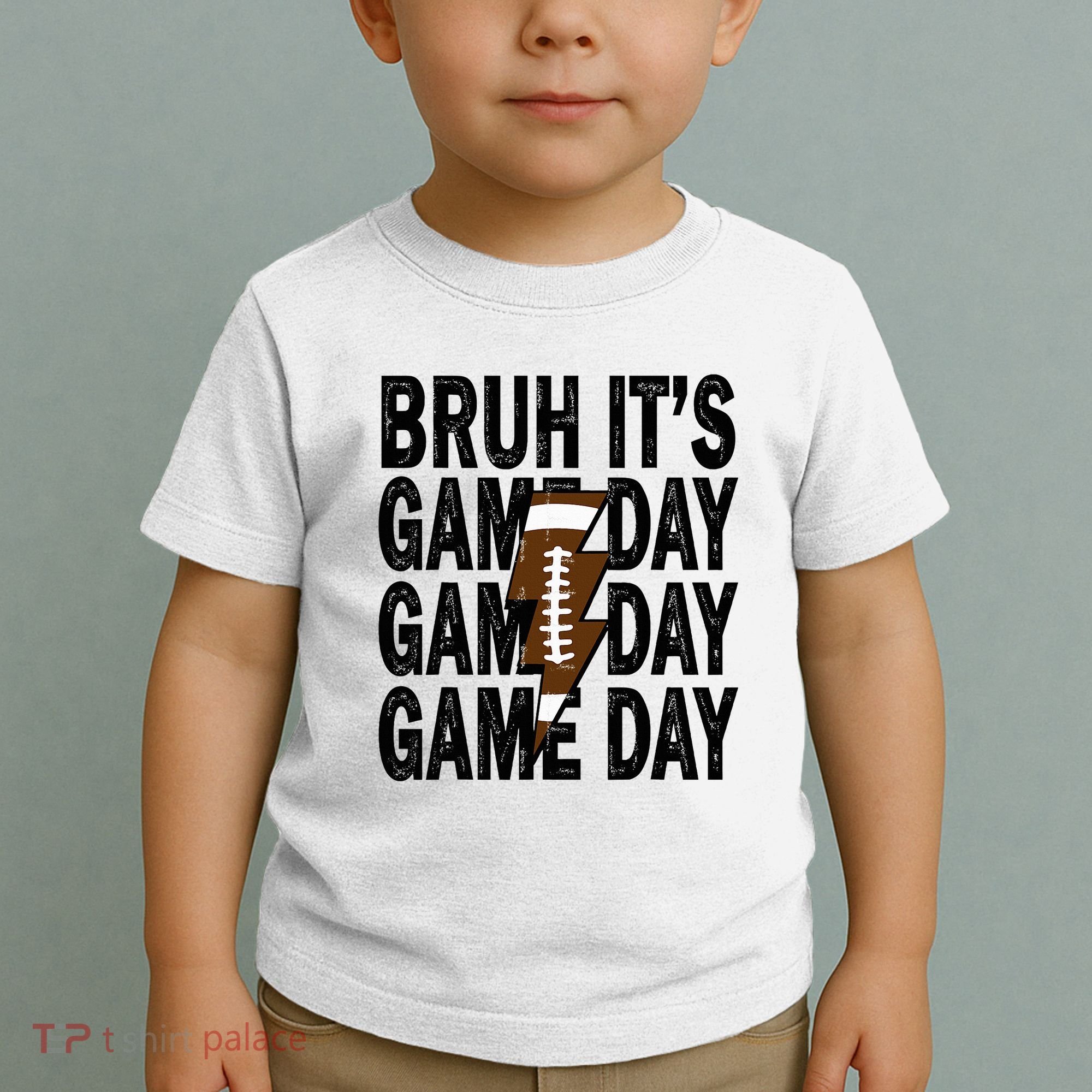 Football Bruh Its Game Day Football Toddler T-Shirt